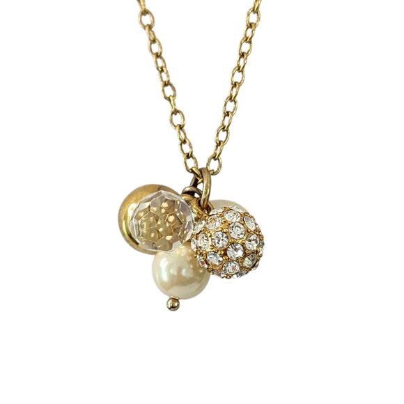 J. Crew long necklace bauble bar pendants pendant necklace gold tone - Picture 9 of 15